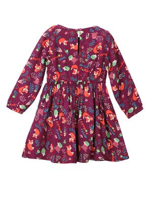 frill trim fox print dress - 14454263 - Standard Image - 2
