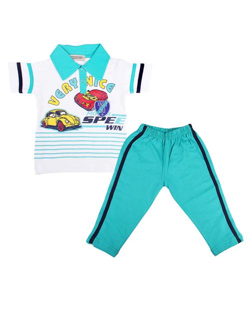blue cotton pyjama set - 14454857 - Very Small Image - 1