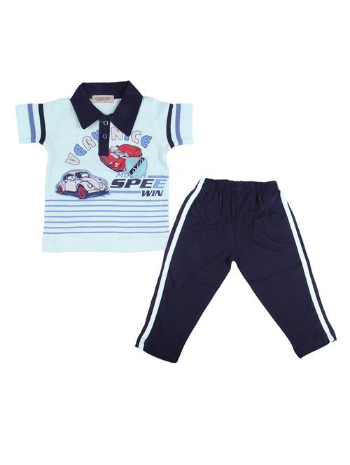 blue cotton pyjama set - 14454865 - Very Small Image - 1