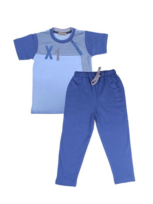 blue cotton pyjama set - 14454886 - Very Small Image - 1
