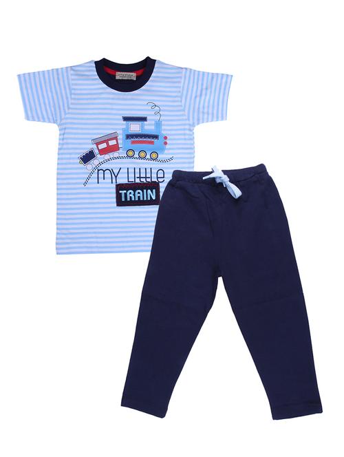blue cotton pyjama set - 14454963 - Very Small Image - 1