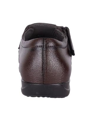 brown faux leather slip on sandals - 14455820 - Standard Image - 3