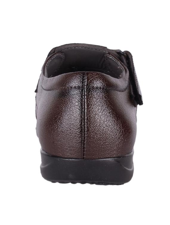 brown faux leather slip on sandals - 14455820 - Zoom Image - 3