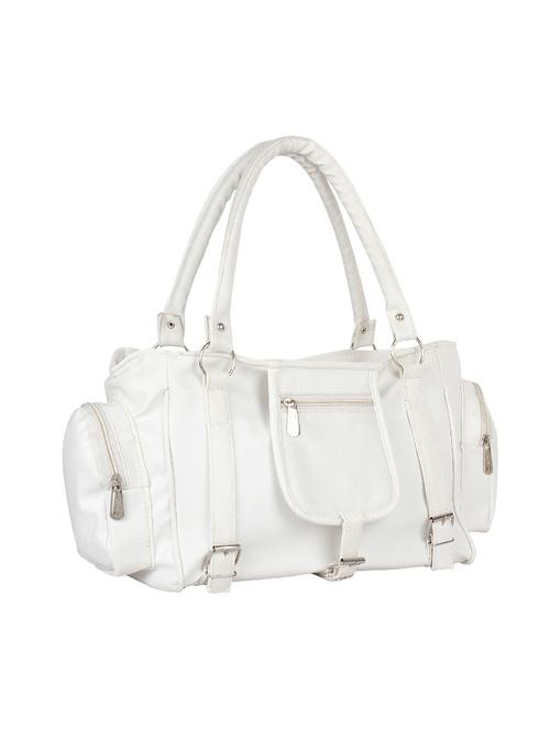 white leatherette handbag - 14455897 - Very Small Image - 1