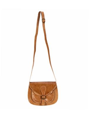 brown leather regular sling bag - 14456295 - Standard Image - 4
