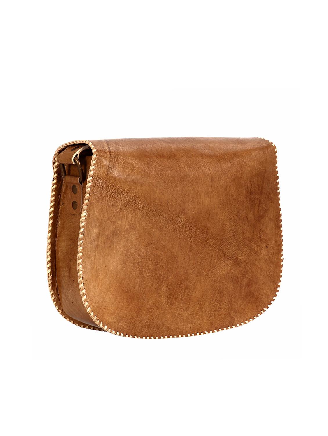 brown leather regular sling bag - 14456295 - Zoom Image - 2