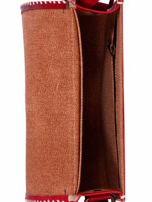 red leather regular sling bag - 14456296 - Standard Image - 3