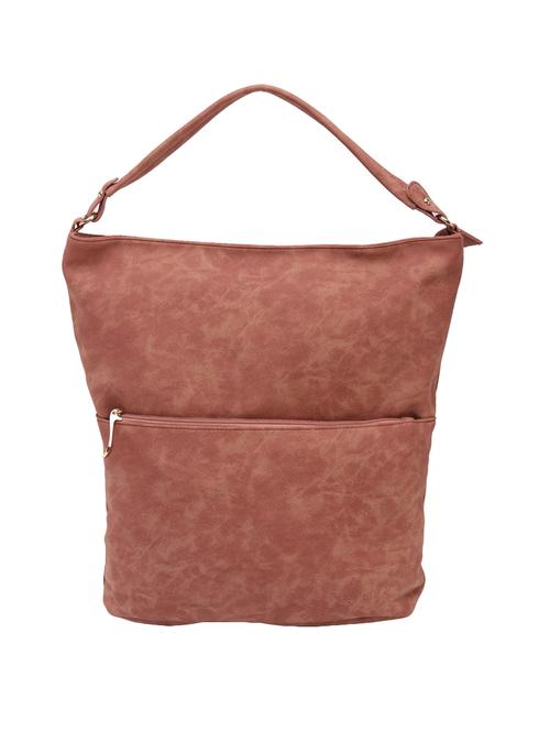 brown leatherette hobo handbag - 14456721 - Standard Image - 1
