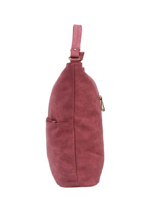 red leatherette hobo handbag - 14456723 - Standard Image - 4
