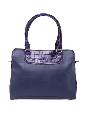 blue leatherette handbag - 14456752 - Standard Image - 5