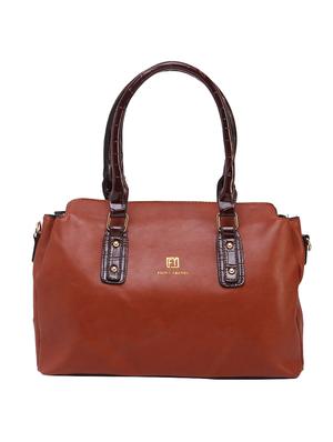brown leatherette handbag - 14456754 - Standard Image - 5