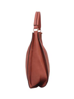 brown leatherette hobo handbag - 14456769 - Standard Image - 5