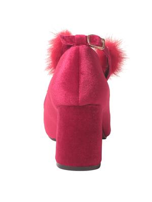 maroon ankle strap sandal - 14457072 - Standard Image - 3