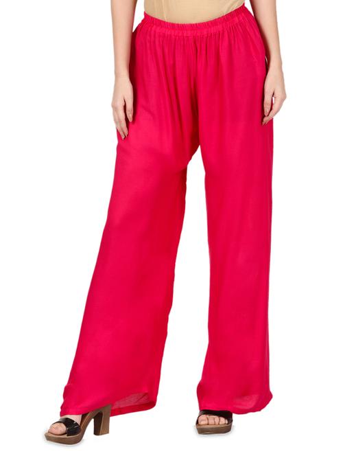 pink rayon palazzo - 14457098 - Very Small Image - 1