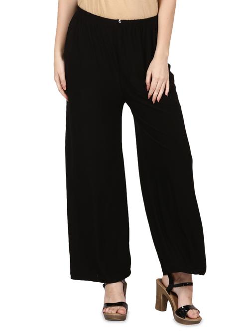 black rayon palazzo - 14457108 - Very Small Image - 1