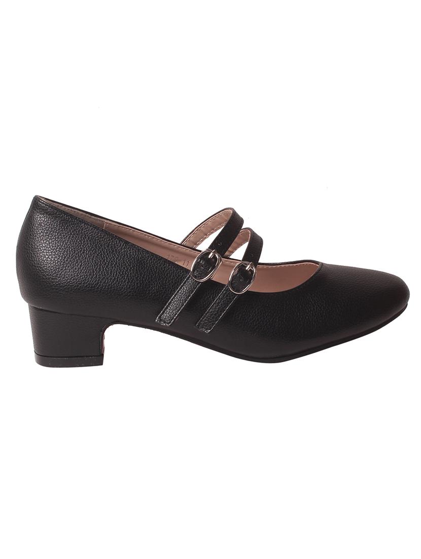 black faux leather slip on formal shoes - 14457124 - Zoom Image - 2