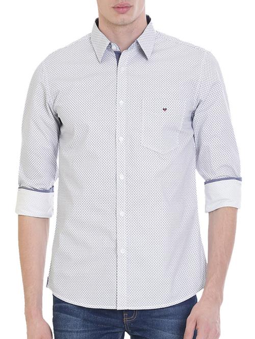 white cotton casual shirt - 14457625 - Standard Image - 1