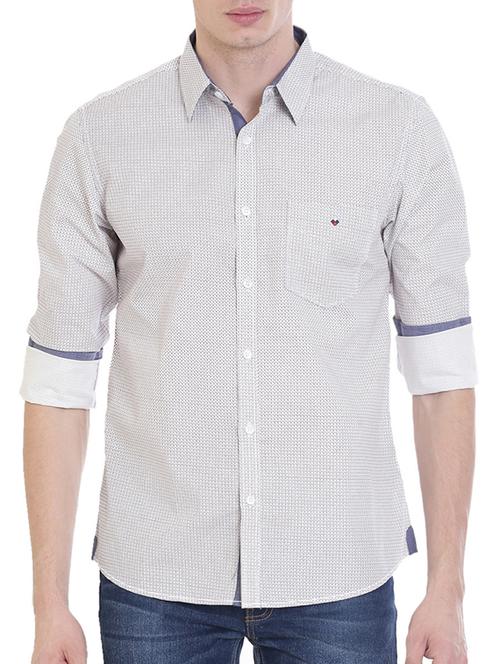 grey cotton casual shirt - 14457628 - Standard Image - 1