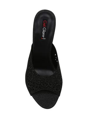 black slip on sandal - 14457843 - Standard Image - 4