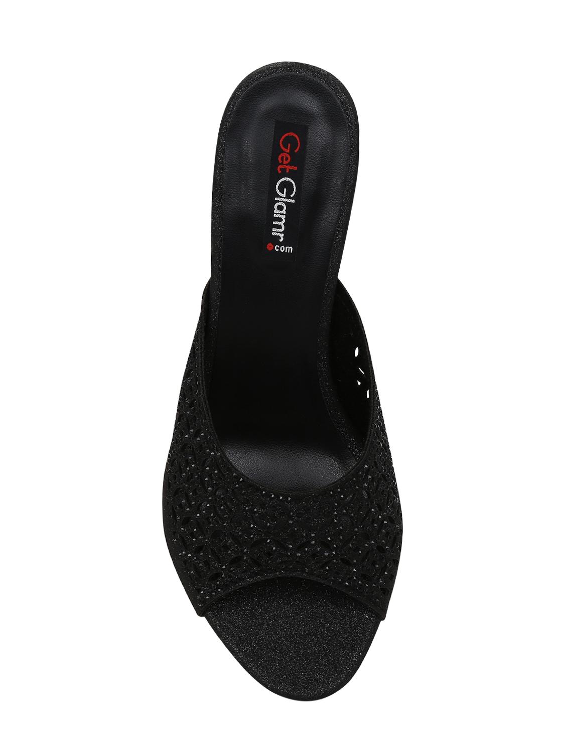 black slip on sandal - 14457843 - Zoom Image - 4