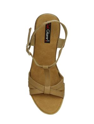 beige ankle strap wedge - 14457857 - Standard Image - 4