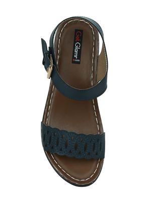 blue ankle strap sandal - 14457865 - Standard Image - 4