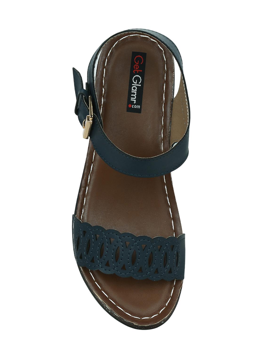 blue ankle strap sandal - 14457865 - Zoom Image - 4