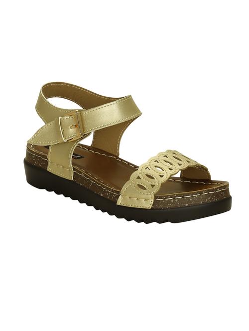 gold ankle strap sandal - 14457866 - Standard Image - 1