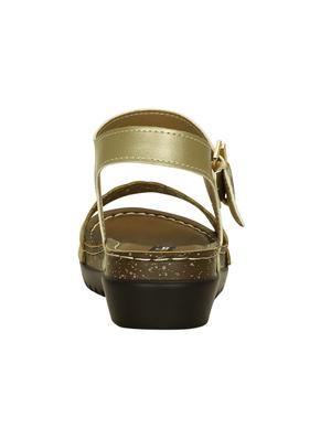 gold ankle strap sandal - 14457866 - Standard Image - 3