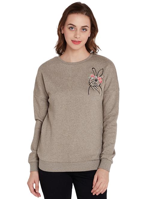Solid Grey sweatshirt - 14457894 - Very Small Image - 1