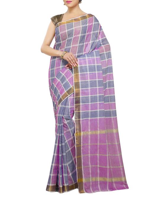 multi colored cotton chettinad saree - 14457977 - Very Small Image - 1