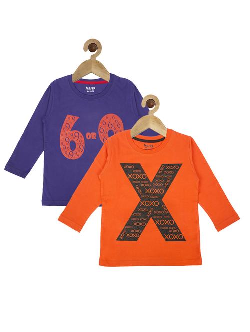 purple and orange cotton t-shirt - 14458310 - Very Small Image - 1