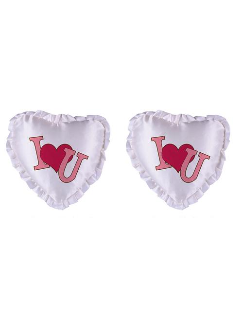 Heart Shape "Love" Printed Cushions Cover - 14458318 - Standard Image - 1