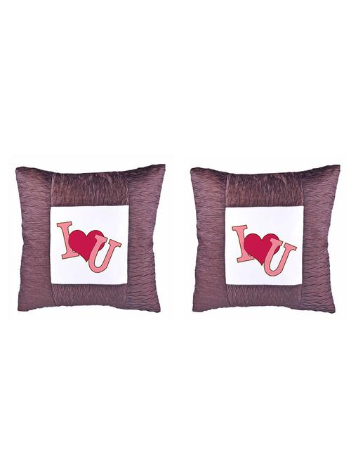 Square Shape " Love" Printed Cushions Cover - 14458319 - Standard Image - 1
