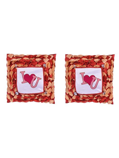 Square Shape " Love" Printed Cushions Cover - 14458331 - Standard Image - 1
