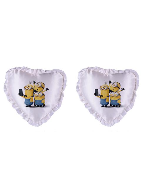 Heart Shape "Minions" Printed Cushions Cover - 14458339 - Standard Image - 1