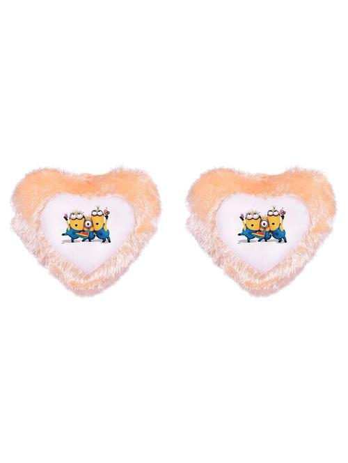 heart Shape Minion Printed Cushions Cover - 14458431 - Standard Image - 1