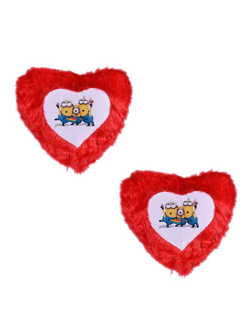heart Shape Minion Printed Cushions Cover - 14458439 - Zoom Image - 1