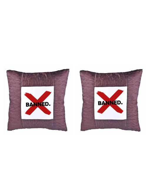 Square Shape Banned Printed Cushions Cover - 14458445 - Standard Image - 1