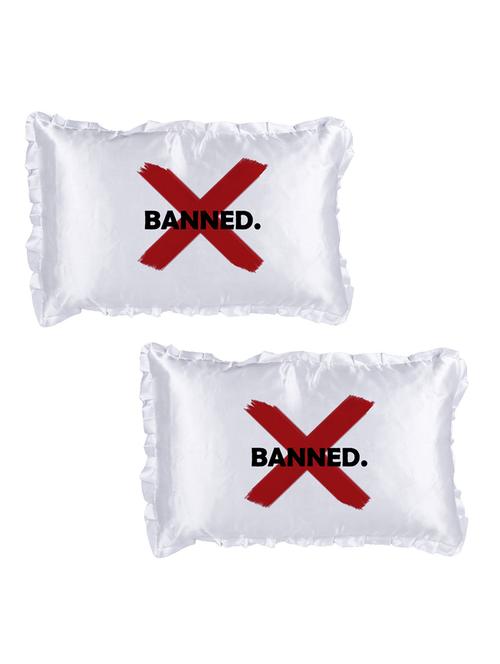 Square Shape Banned Printed Cushions Cover - 14458459 - Standard Image - 1