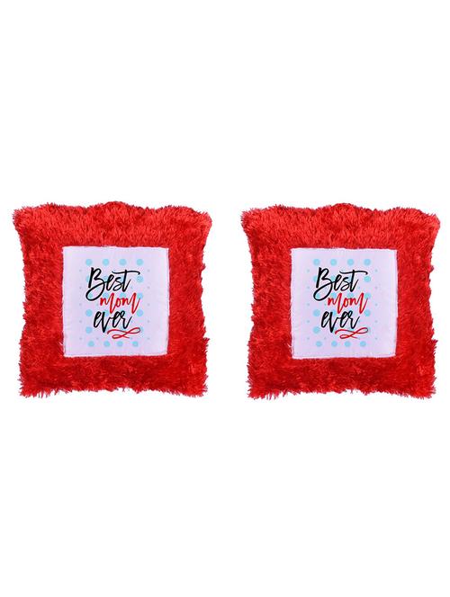 Square Shape "Best Mom Ever" Printed Cushions Cover - 14458518 - Standard Image - 1