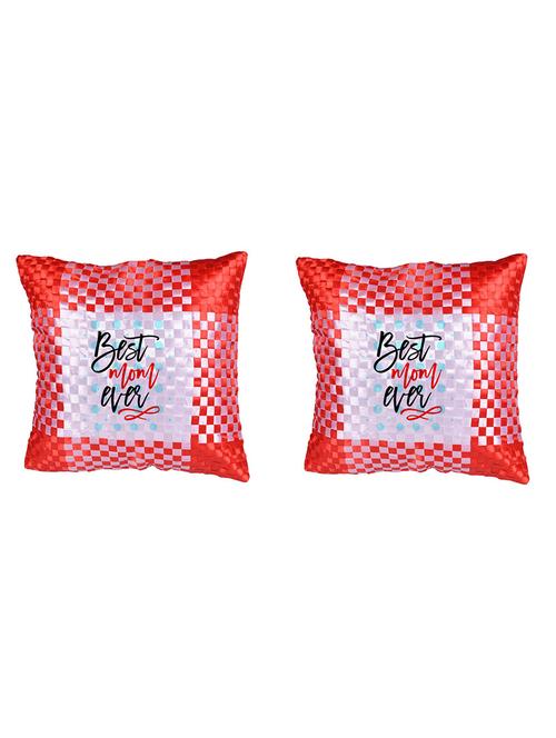 Square Shape "Best Mom Ever" Printed Cushions Cover - 14458519 - Standard Image - 1