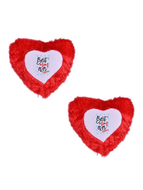 Heart Shape "Best Mom Ever" Printed Cushions Cover - 14458523 - Standard Image - 1
