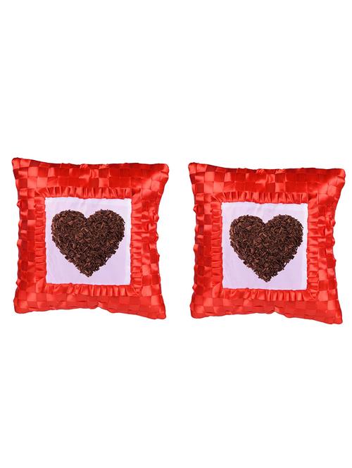 Square Shape "Heart shape" Printed Cushions Cover - 14458554 - Standard Image - 1