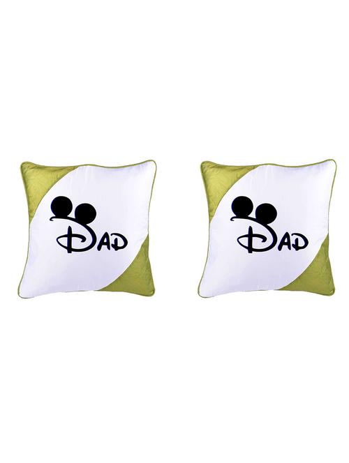 Square Shape "DAD print" Printed Cushions Cover - 14458635 - Standard Image - 1