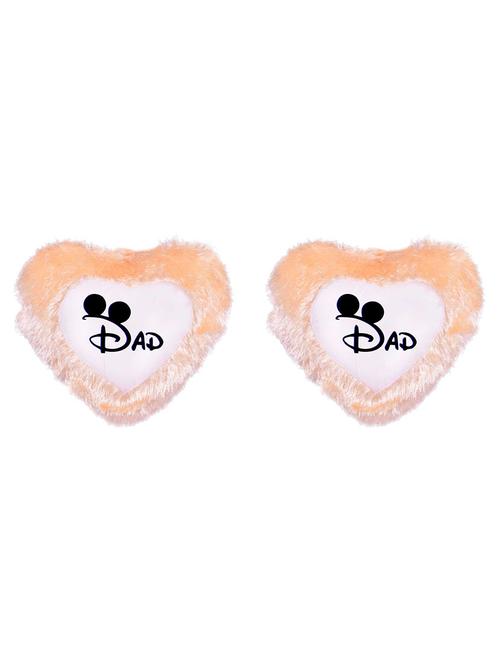 Heart Shape "DAD Print" Printed Cushions Cover - 14458641 - Standard Image - 1