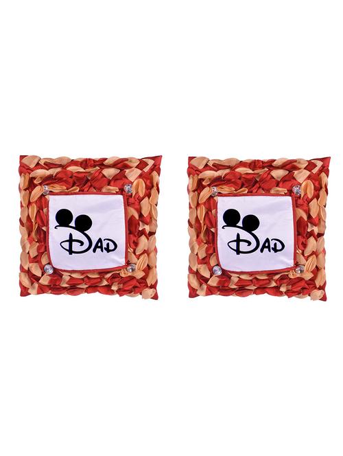 Square Shape "DAD print" Printed Cushions Cover - 14458646 - Standard Image - 1