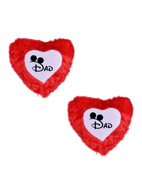 Heart Shape "DAD Print" Printed Cushions Cover - 14458649 - Standard Image - 1