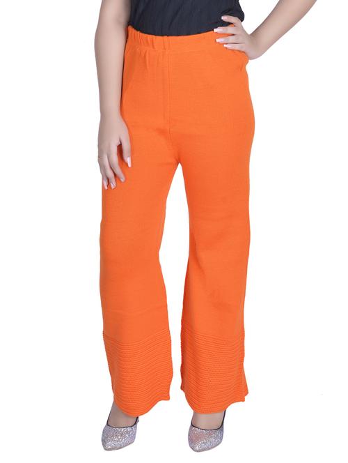 orange woolen palazzo - 14459286 - Very Small Image - 1