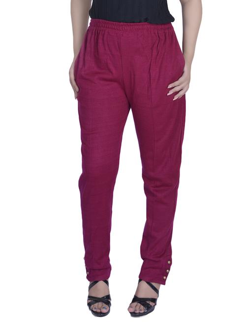 purple woolen trouser - 14459288 - Very Small Image - 1